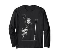 Die amerikanische Songwriting-Legende Johnny Cash Live Andy Willsher Langarmshirt