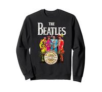 Die Beatles Sgt. Pepper Lonely Hearts Sweatshirt, Unisex für Erwachsene, Schwarz, M
