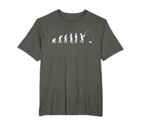 Die Besten Angler Evolution Motive Evolution Angler Entwicklung Angler Angeln Fischer Geschenk T-Shirt, Unisex Erwachsene, Schwarz, S, Kurzarm, T-Shirt