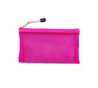 Die Brieftasche, Aktentasche aus Netzstoff mit Reißverschluss, for Kosmetik, Schreibwaren, Make-up, Organizer, Wäsche, Dokumente, Reisen, mehrfarbig(Rose Red)