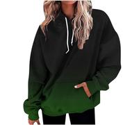 die Discounter Hoodie Damen Oversize Kapuzenpullover Farbverlauf Pullover Sweatshirt mit Kapuze Langarm Winter Mode Oberteile Casual Sportshirt Kordelzug Langarmshirt Streetwear Shirt