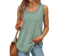 die Discounter Tank Top Damen Sommer Ärmellos Oberteile Sexy Tanktop Baumwolle Blusentop Lockere Passform Trägershirt Sport T Shirt Basic Tops Einfarbig Bluse Sommertop Große Größen Tanktops Frauen