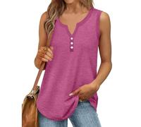 die Discounter Tank Top Damen Sommer Ärmellos Oberteile Sexy Tanktop Baumwolle Blusentop Lockere Passform Trägershirt Sport T Shirt Basic Tops Einfarbig Bluse Sommertop Große Größen Tanktops Frauen