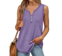 die Discounter Tank Top Damen Sommer Ärmellos Oberteile Sexy Tanktop Baumwolle Blusentop Lockere Passform Trägershirt Sport T Shirt Basic Tops Einfarbig Bluse Sommertop Große Größen Tanktops Frauen