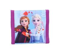 Die Eiskönigin Geldbörse Naturverbunden, Portemonnaie aus strapazierfähigem Polyester mit Klettverschluss. Scheinfach, Münzfach mit Reißverschluss, Fächer für Ausweise, Vadobag VB27632, 10 x 10 cm