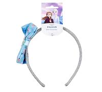 Die Eiskönigin Haarreif - Blau und Grau - aus 100% Polyester - inklusive Schleife an der Seite mit Elsa-Aufdruck - Originalprodukt entworfen in Spanien