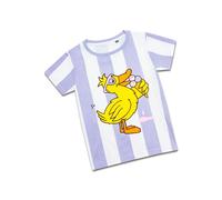 Die Ente Ice Cream Stripes - T-Shirt (DE/NL/SE/PL, Numerisch, 128, Regular, Lila/Weiß)