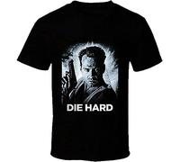 Die Hard Bruce Willis Retro 80's Action Movie Fan T Shirt T-Shirts & Hemden(Small)