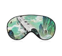 Die Hochgeschwindigkeitsschiene ist schnelllaufende Augenmaske für Damen und Herren, atmungsaktive und verstellbare Augenabdeckung, ultraweiche Schlafmaske, leichte Reise-Augenbinde für Flugzeug