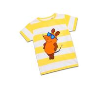 Die Maus Beachboy Stripes - T-Shirt (DE/NL/SE/PL, Numerisch, 104, Regular, Gelb/Weiß)