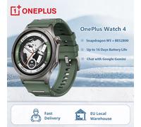 Die neueste OnePlus Watch 4 Smartwatch mit 1,5-Zoll-AMOLED-Display, Snapdragon W5+BES2800, bis zu 16 Tagen Akkulaufzeit, GPS, NFC und Google Voice Assistant Black