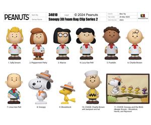 Die Peanuts 3D PVC-Taschenanhänger Snoopy Series 2 Display (24)