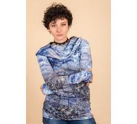 Die rote Zora Zora Hoodie mit Muster Ice (blau gemustert) 42