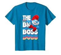 Die Schlümpfe - Papa The Big Boss T-Shirt, Kinder, Saphir, 98