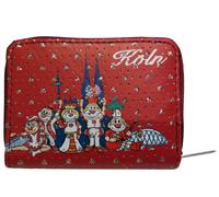 Die Schmitzens Geldbörse "Skyline" (klein, rot, 13x9cm)