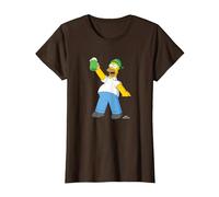 Die Simpsons Homer Simpson Green Duff Beer St. Patrick's Day T-Shirt, Damen, Braun, M