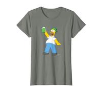 Die Simpsons Homer Simpson Green Duff Beer St. Patrick's Day T-Shirt, Damen, Heidekraut/Armeegrün, XXL