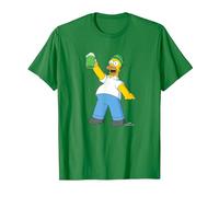 Die Simpsons Homer Simpson Green Duff Beer St. Patrick's Day T-Shirt, Herren, Dunkelgrün, L