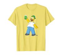Die Simpsons Homer Simpson Green Duff Beer St. Patrick's Day T-Shirt, Herren, Gelb, M
