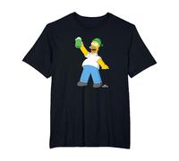 Die Simpsons Homer Simpson Green Duff Beer St. Patrick's Day T-Shirt, Herren Große Größen, Schwarz, 2X Tall