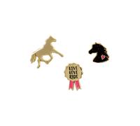 DIE SPIEGELBURG 0015219 Pins I LOVE HORSES (vergoldet)