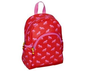 DIE SPIEGELBURG 0015702 Kleiner Rucksack Pferdchen rot Glühwürmchen