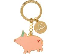 DIE SPIEGELBURG 18084 Schlüsselanhänger Glücksschwein (aus Metall) - Viel Glück