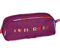 I LOVE HORSES - Stifte-Etui fuchsia