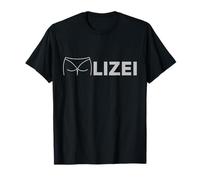 Die Sprücheklopfer Geschenkideen für jedermann Polizei lustige Sprüche witzige Motive fun Police Polizei T-Shirt Schwarz Klein EU S Sommer Casual Short Sleeve Funny Slogan T-Shirt Unisex Erwachsene
