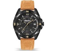 Die Timberland Quarzuhr für Herren mit schwarzem Zifferblatt und robustem braunen Lederarmband ist ein markantes Accessoire für den modernen Mann. Mit ihrem robusten Design und der Wasserdichtigkeit v