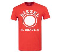 Diesel - "1976" T-Shirt für Herren/Damen Unisex, Logo (Rot) XL