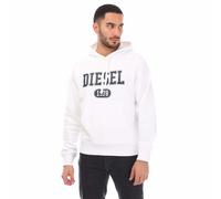 Diesel 1978 - Weißer Kapuzenpullover mit auffälligem Markenlogo XL