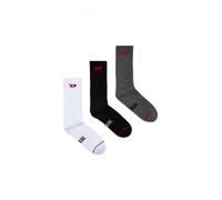 Diesel 3-er Set Socken Schwarz, Grau & Weiß