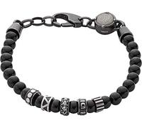 Diesel Armband Für Männer, 18Cm-19.5Cm Schwarzes Edelstahlarmband, DX0961001