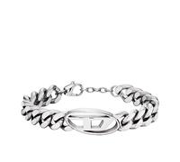 DIESEL Armband für Männer, Edelstahlkettenarmband, Länge: 198mm+18mm, Breite: 32mm, Höhe: 15.5mm, DX1432040