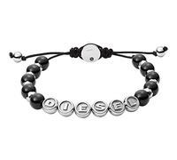 Diesel Armband Für Männer Perlen, Länge: 16.5Cm - 25Cm Schwarzes Halbedelsteinarmband, DX1267040