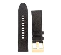Diesel Armbanduhren für Herren 26mm, Schwarz Leder, original ersatzband für DZ4344
