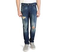 Diesel Belther 084TX Herren Jeans Hose Slim Straight (31W / 32L, Blau)
