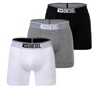 DIESEL Herren Boxershorts, 3er Pack - MAX, Boxer Briefs Long, Cotton Stretch Schwarz/Grau/Weiß XL