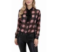 Diesel C-Corin Hemd Damen Bluse Chiffon (DE/NL/SE/PL, Alphanumerisch, XL, Regular, Regular, Grau-Rosé)