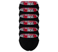 DIESEL Damen Highwaist-Slips, 6er Pack - SAM-D-CORE, Cotton Stretch, Logobund Schwarz S