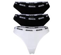 DIESEL Damen Strings, 3er Pack - STARS-D-BOX, Cotton Stretch, Logobund Schwarz/Weiß M