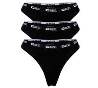 DIESEL Damen Strings, 3er Pack - STARS-D-BOX, Cotton Stretch, Logobund Schwarz XS