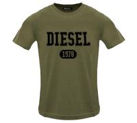 Diesel - "Deep Depths" T-Shirt für Herren, Logo (Olivgrün) L
