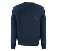 Diesel Distressed Logo Total Eclipse Blue Sweatshirt XS