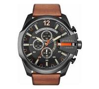 Diesel DZ4343 Herren Mega Chief Chronograph, 51 mm Gehäusegröße, Edelstahluhr