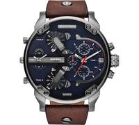 Diesel DZ7314 Mr Daddy Dual Time Chronograph Marineblaues Zifferblatt Herrenuhr Einheitsgröße