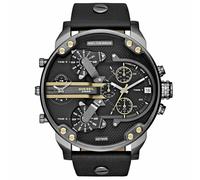 Diesel DZ7348 Mr. Daddy 2.0 Black Dial Black Leather Men's Watch