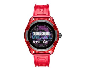 DIESEL DZT2019 FADELITE GEN4 SILIKON ROT Smartwatch Aluminium/Nylon Silikon, 190 +/- 5 mm, Rot/Smoke