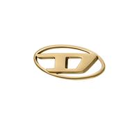 Diesel Herren Oval D Logo Goldfarbener Edelstahl Ohrring, DX1590710